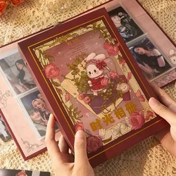 IFFVGX A5 Binder Photocard Holder Kpop Idol Photo Album with 20pcs 3/4inches Inner Pages Photocards Collect Book Cute Stationery