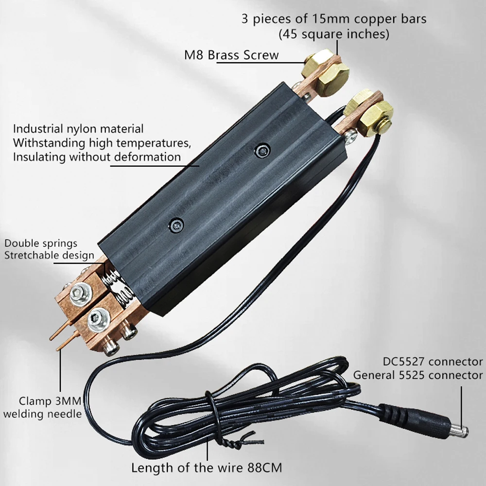 قلم لحام سبوت الكل في واحد يمكنك صنعه بنفسك، أداة لحام حزمة بطارية محمولة باليد 18650 باستخدام الحاسب الآلي مقاس 3-15 مم 10AWG #3