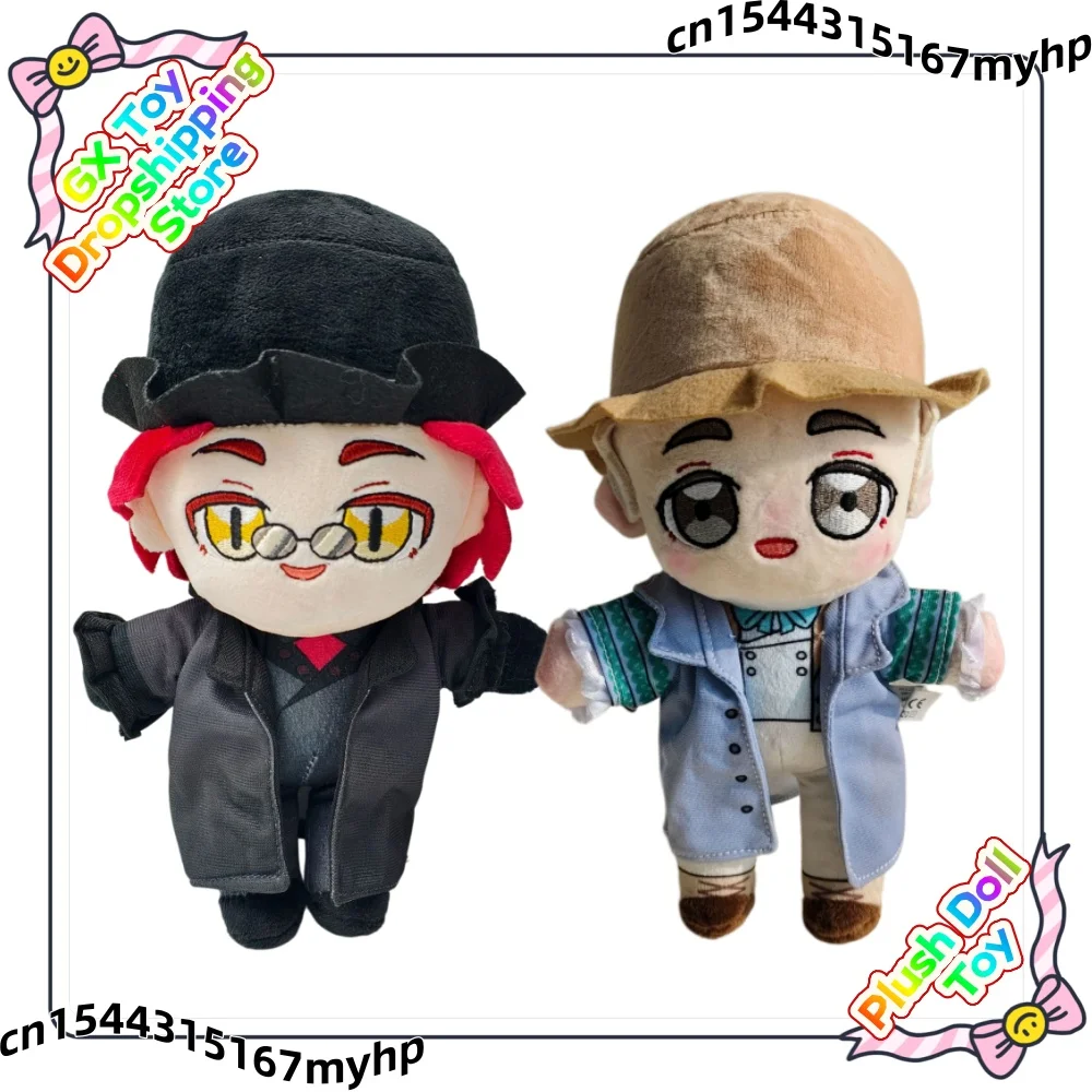 

Good Omens Crowley Aziraphale Cotton Plush Stuffed Doll Angel Demon Fanart Collectible Figure Keychain Gift For Movie Fans