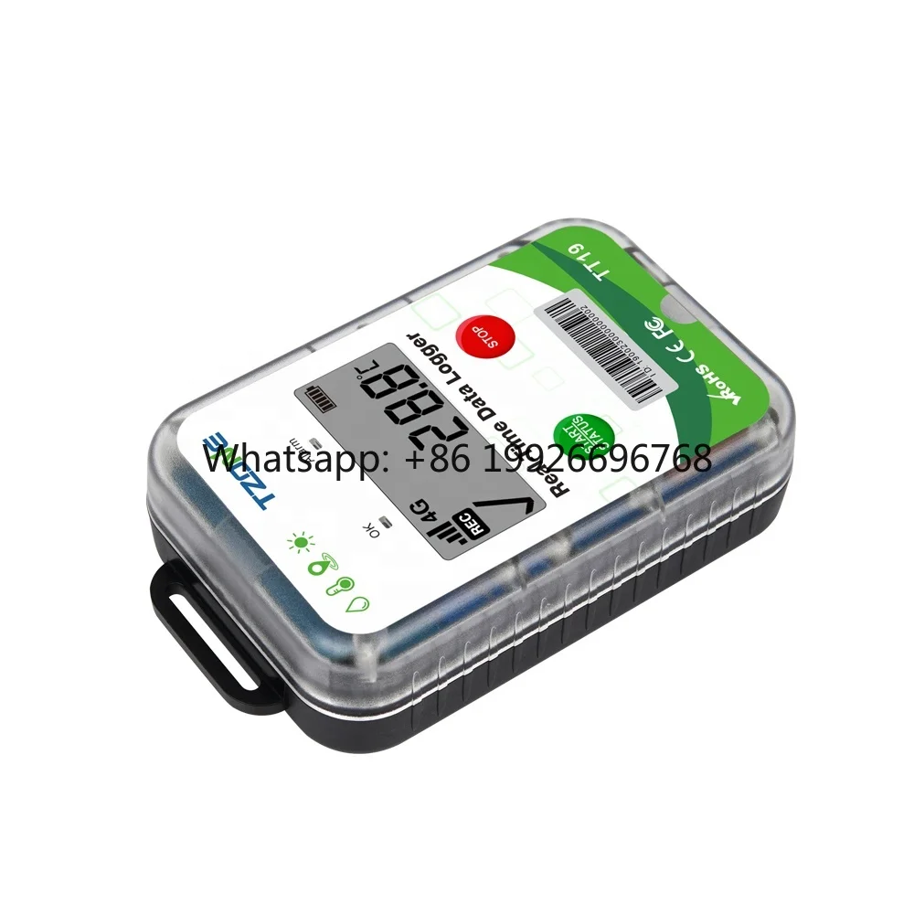 TT19 4G GPS Freezer Temperature  WiFi Temperature Sensor Humidity and Temperature Recorder