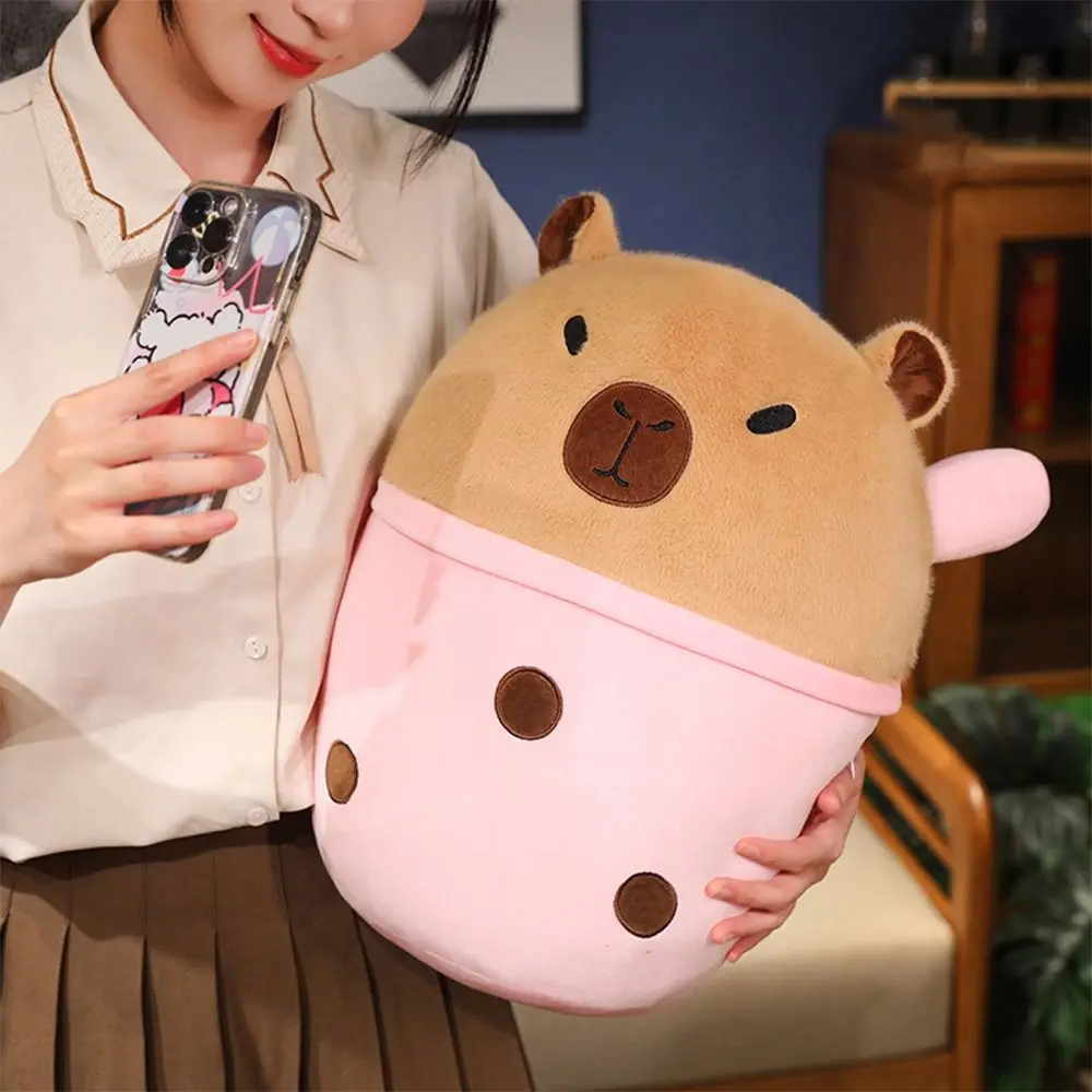 Cartoon Toy Plush Capybara Stuffed Animals Accessories Simulation Capybara Pendant Fluffty Animal Doll Bag Decoration