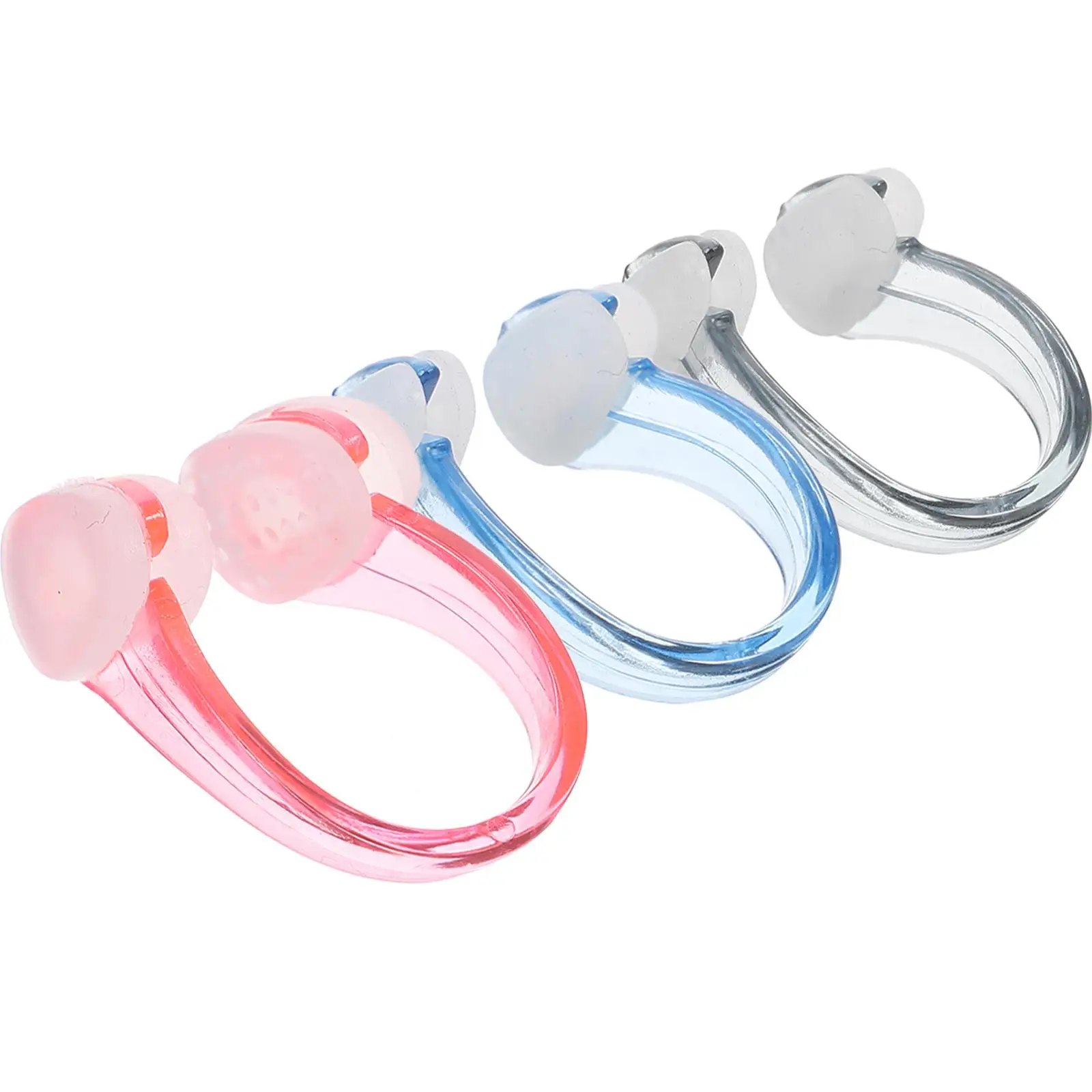 3 Pcs Swimmer Anti-choking Nose Clip Plugs for Children Dedicated Swimming Clips