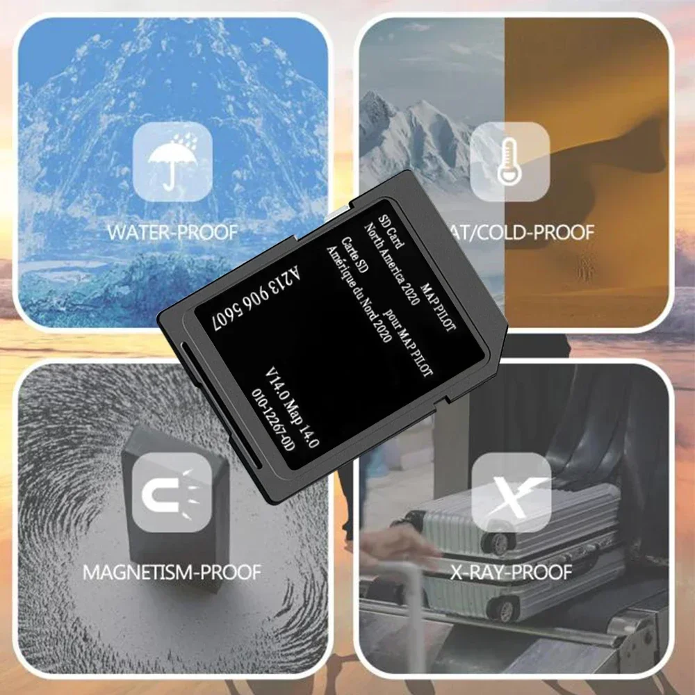 Sat Nav 32GB MAP V14 Update SD Card Maps USA CAN MEX GPS Garmin Navigation 2020 for Mercedes E-class/GLC/AMG/C-class Vehicle