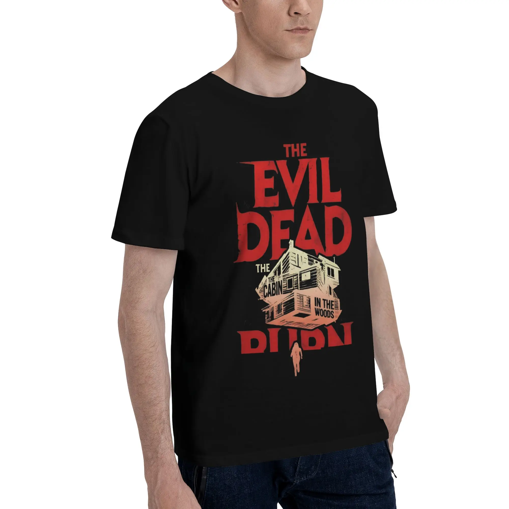 Evil Dead Burn Tee Shirt for Men Women Graphic Printed T Shirts  100% Cotton Clothes