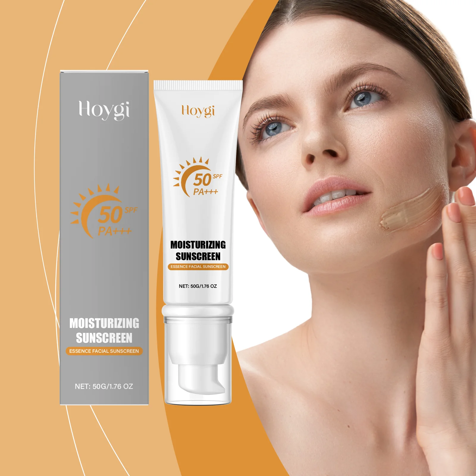 

SPF50 Protective Cream Hydrating Outdoor Protection Refreshing Prevents Sunburn Aging Non-Greasy Sunscreen Care Cream