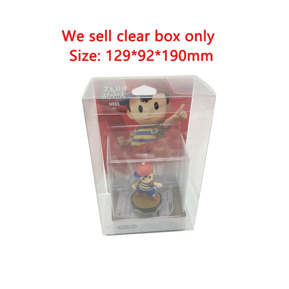 

10pcs Transparent Clear Protective PET box For amiibo Splatoon Collection Display Storage Storage Box