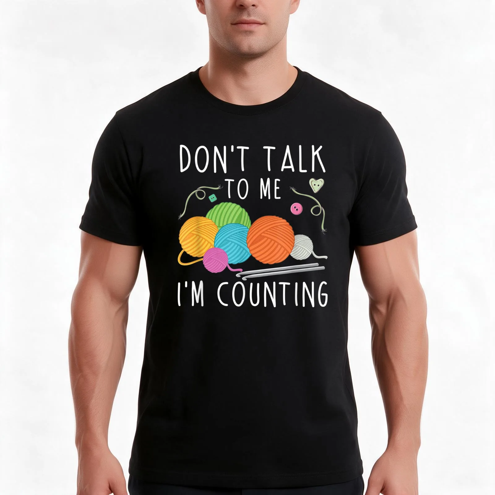 Don't Talk to Me I'm Counting T-Shirt, Summer Casual Cotton Tee, Oversized Streetwear Tops, Vintage Graphic Print, 100% Cotton
