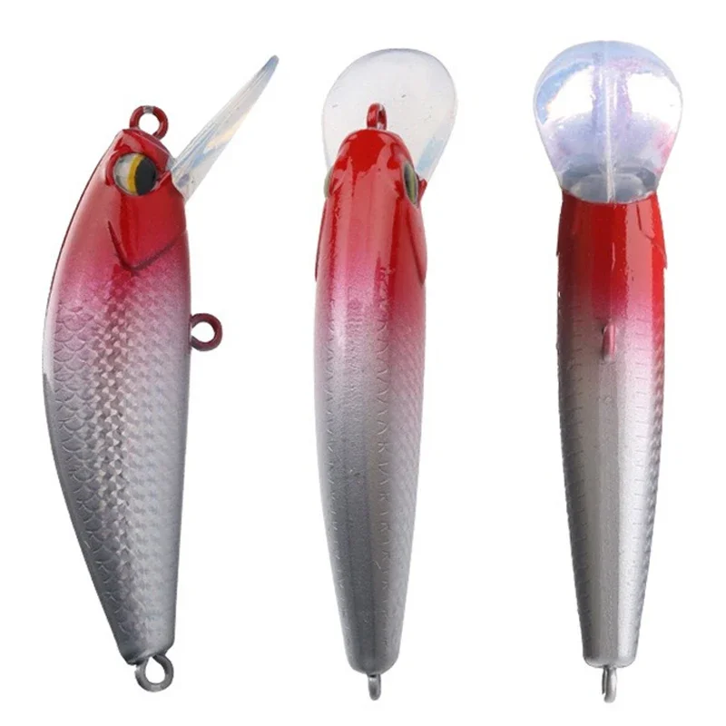 1 قطعة 6 سنتيمتر 11 جرام غرق أسماك الصيد إغراء طويل الصب المتذبذب cranbait الاصطناعي الطعم الثابت ل باس بايك سمك السلمون المرقط صيد السمك