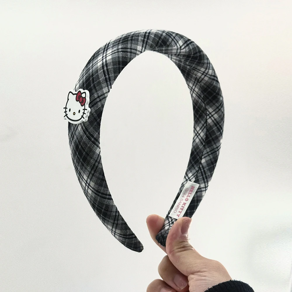 سانريو عقال من القماش على الطراز الكوري لطيف مرحبا كيتي منقوشة عقال فتاة الملحقات بالإضافة إلى نفس لطيف مرحبا كيتي منقار البط cli