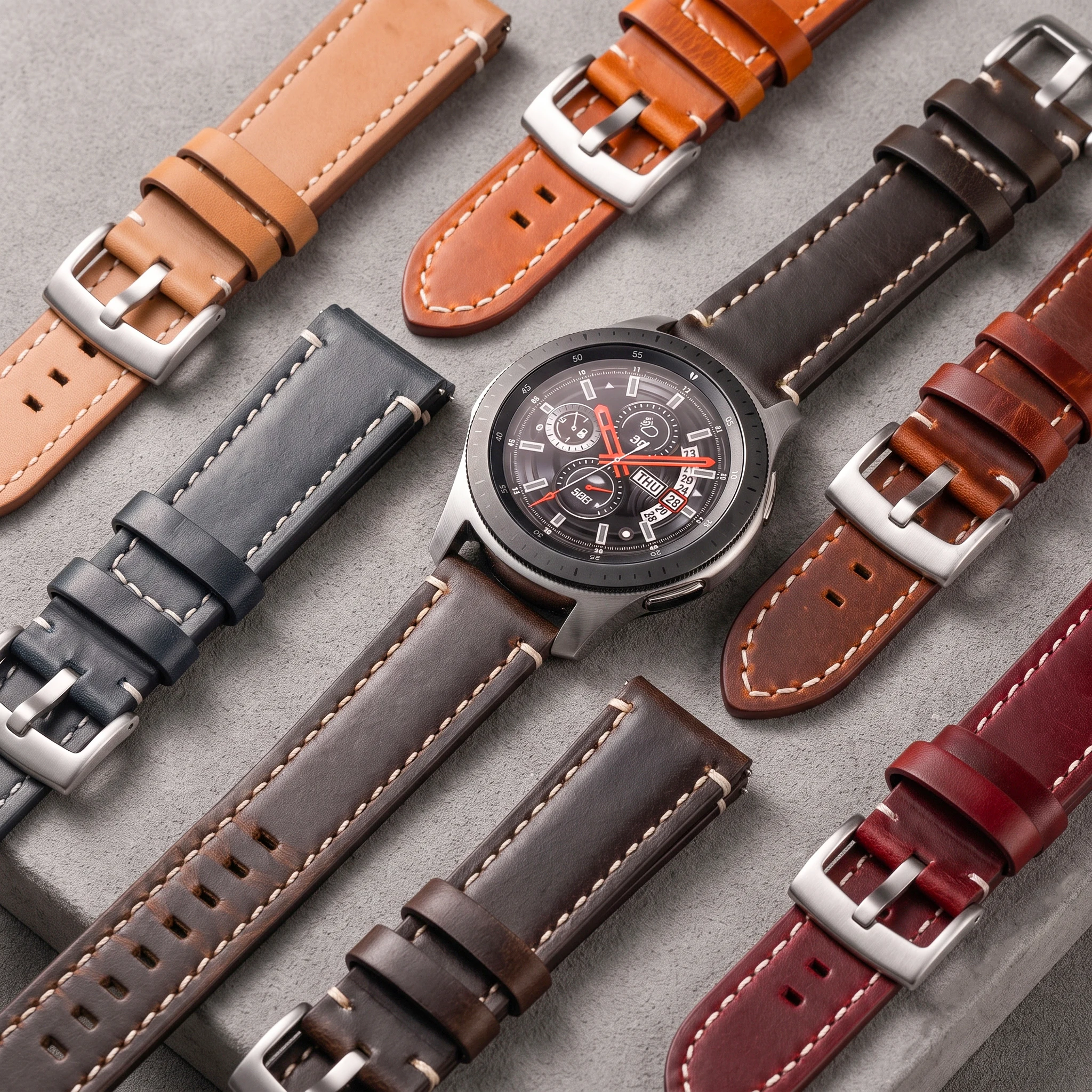 Correa de reloj de cuero de pr - Smartwatch Vintage Watches For Women reseña y precio