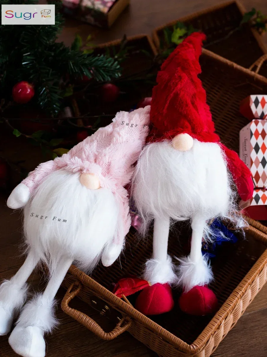 

JK Mu Space, Creative Santa Claus Swinging Shy Christmas Decorations, Holiday Gifts for Couples and Friends