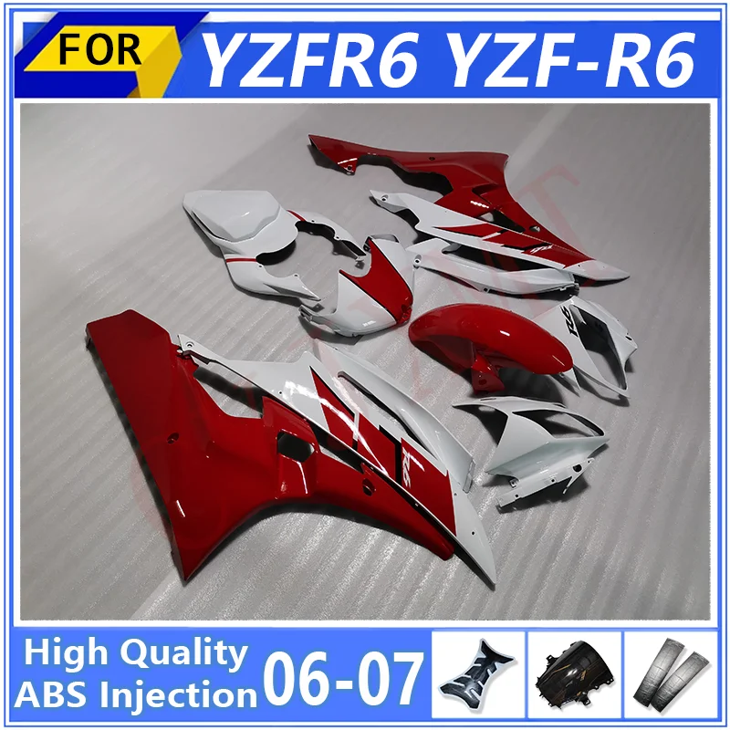 ABS Injection Motorcycles Fairings Kits For YAMAHA YZFR6 2006 2007 Bike Plastic Fairing Panel YZF R6 06 07 Bodywork Cowl Housing