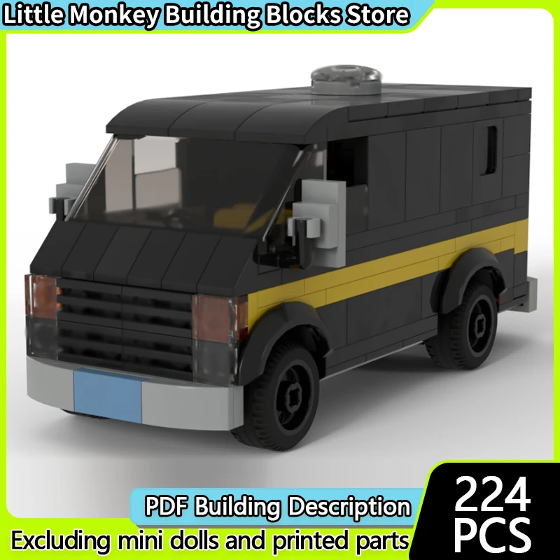 

Модель скоростного гоночного автомобиля MOC, строительные кирпичи, городской транспортный фургон, модульная технология, детские праздничные подарки, сборные игрушки, костюм