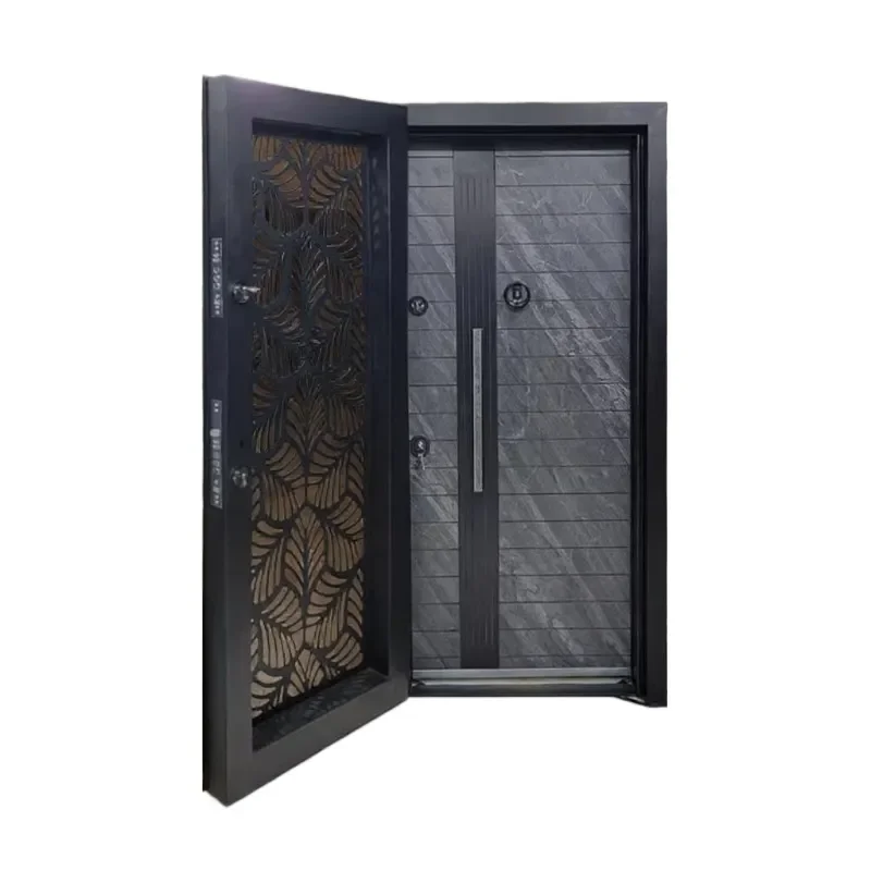 Custom Steel Entry Door Anti Theft Explosion Proof Iron Security Door for Engineering Project Wholesale from Source Factory