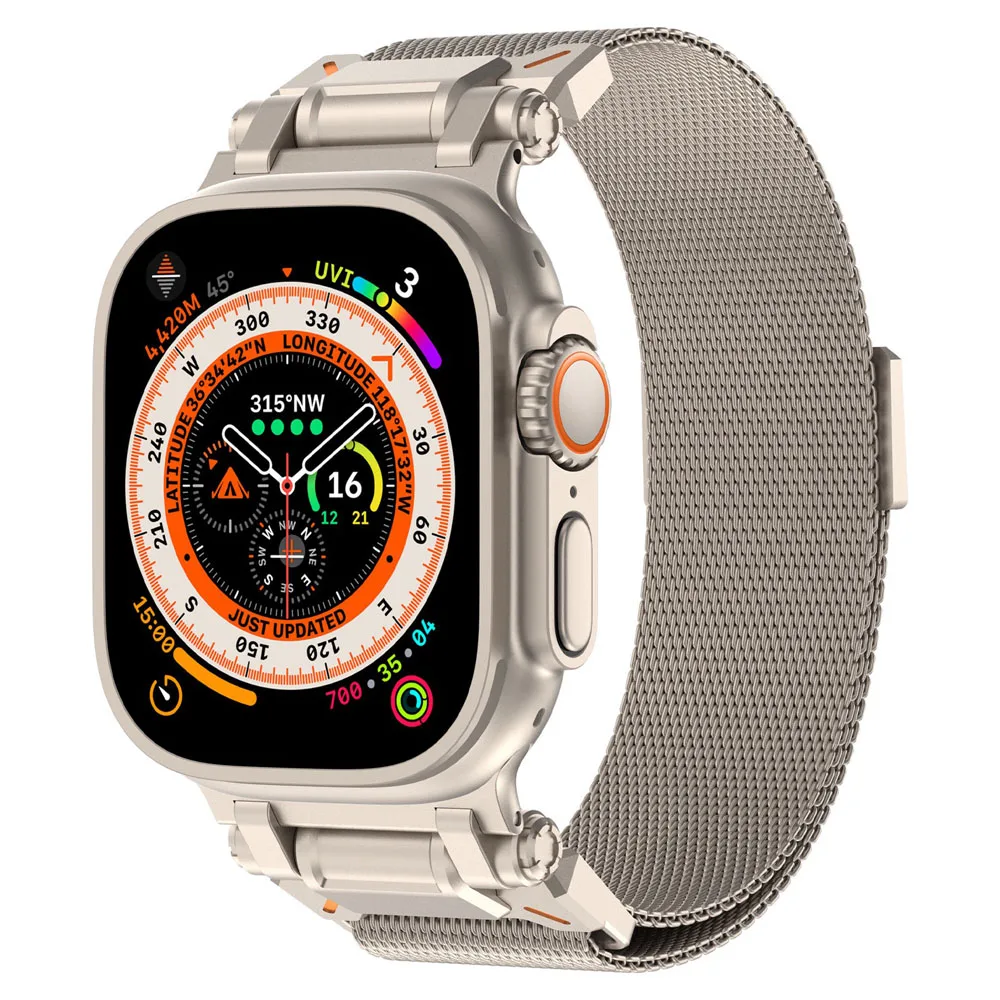 Cinturino milanese per cinturini Apple Watch 49mm 45mm 44mm 42mm 41mm 40mm 38mm Bracciale iwatch Serie 9 3 4 6 5 SE 7 8 Ultra 1 2 Correa
