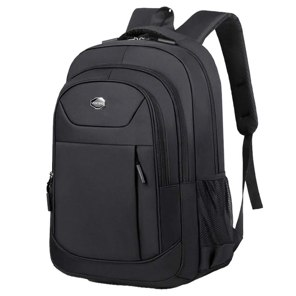 Nylon Students Daypack Scratch Prevention Anti-splash Water Large Capacity School Bag Contrast Color Polyester Laptop Backpack