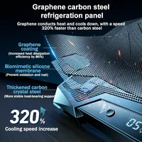 D11 Gaming Laptop Cooler 10 Fans Foldable Adjustable Notebook Stand Heat Dissipation Holder for 12-18'' Cooling Pad W/ RGB Light - Image 3
