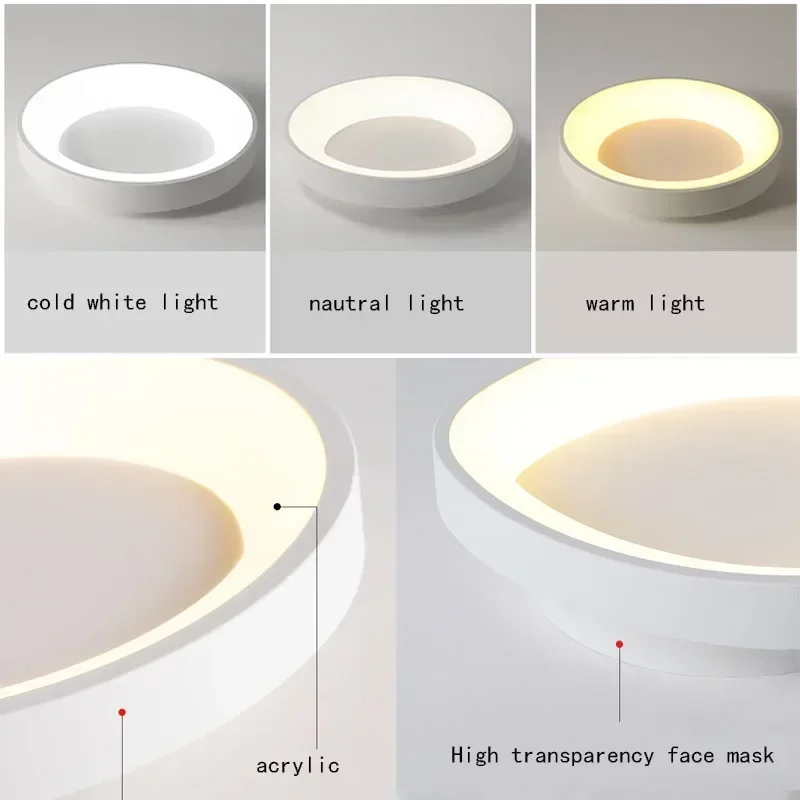 Nordic lampa sufitowa nowoczesne proste lampy LED do salonu sypialnia gabinet restauracja Home kryty okrฤ
gลy wystrรณj oprawa oลwietleniowa