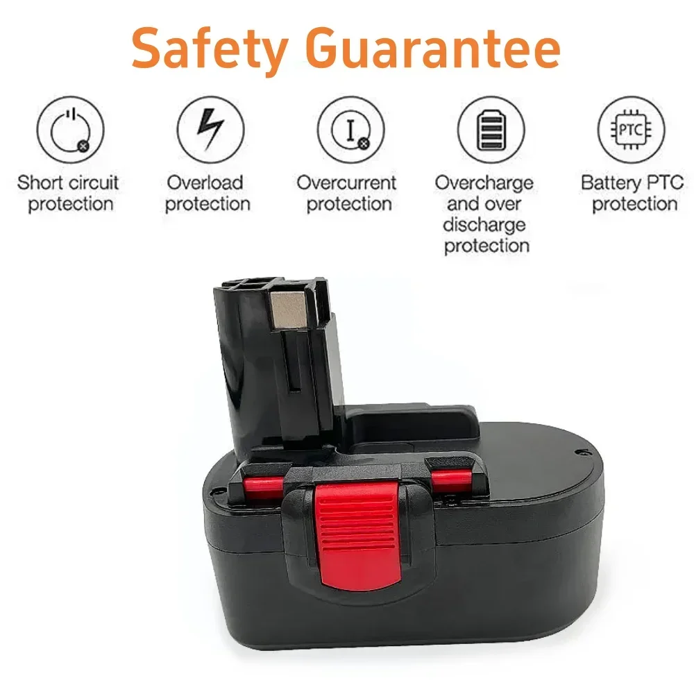 استبدال Bosch BAT025 BAT026 BAT160 PSR180 VE-2 GSR18 لبوش 18 فولت 4.8Ah/6.8Ah/9.8Ah ni-mh بطارية قابلة للشحن #3