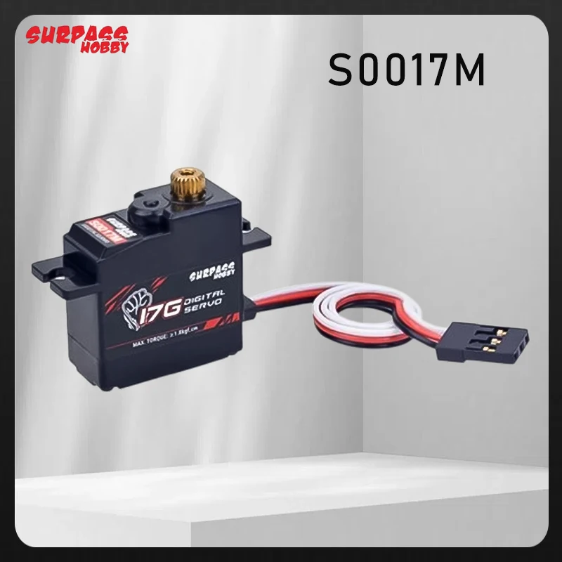 SURPASS Hobby S0017M 17g High Quality Metal Gear 1.8KG Digital Servo for RC Airplane Robot 1/18 1/16 Truck Car Boat Duct Plane