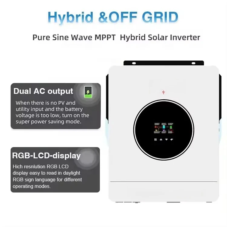 24 فولت 4200 واط أفضل العاكسات الشمسية خارج الشبكة 4.2kw الهجين العاكس للطاقة الشمسية للوحة Solare وحدة تحكم في إمدادات الطاقة المنزل العاكس #4