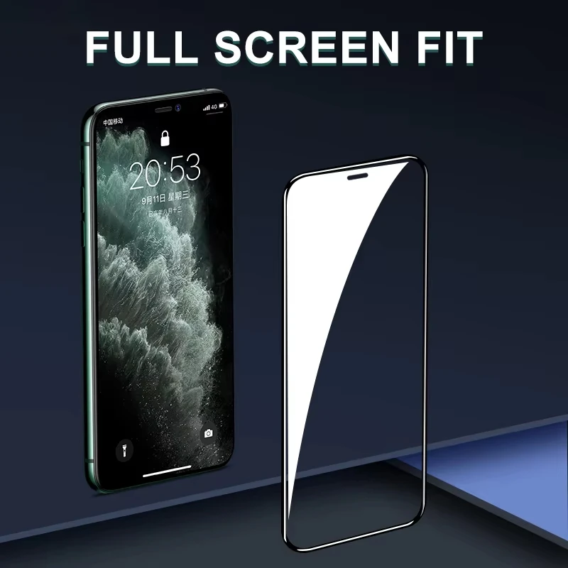 1-3 قطعة 9H حامي الشاشة آيفون 17 الهواء 16 برو ماكس 15 14 11 12 13 Mini X XS XR زجاج واقي آيفون 7 8 Plus SE فيلم