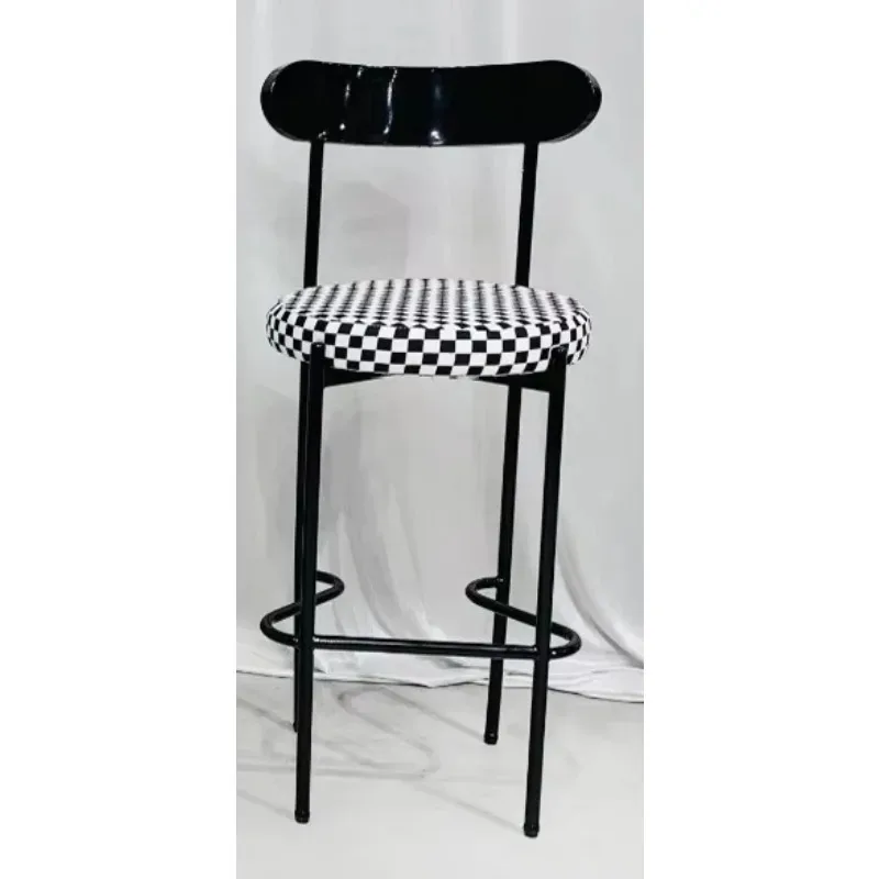 

Современный дизайн, черные барные стулья из нержавеющей стали, столы для отелей, мебель, высокий табурет