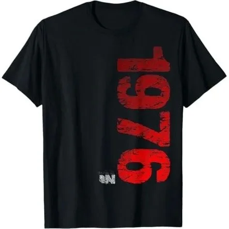 

50th Birthday Tirts Men Women 50 Years Old Made in 976 Cleanfit ort Sve Tirt ex Ciwalk PU Leather Tirt