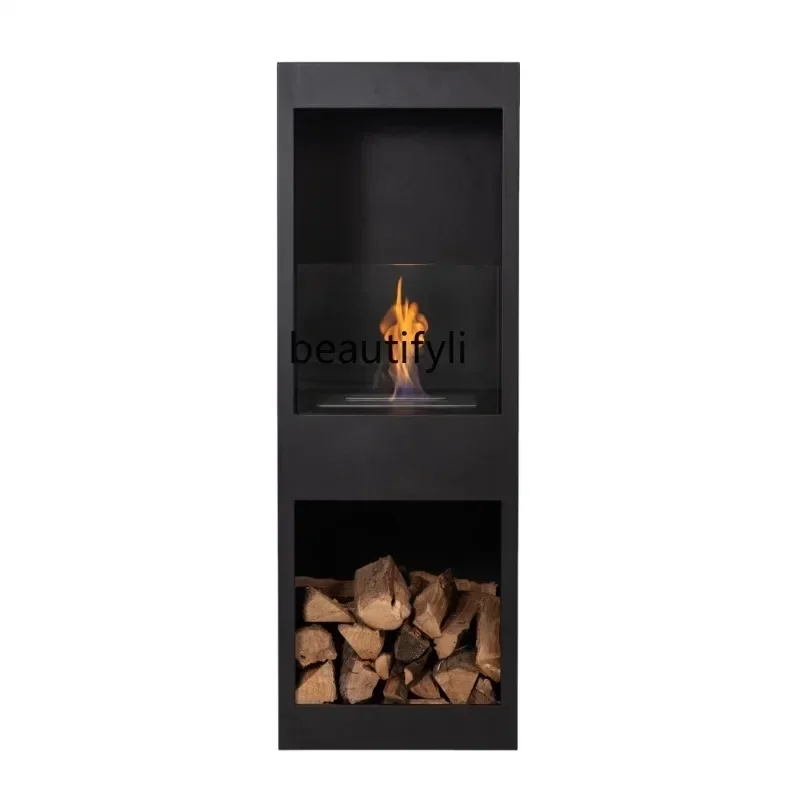 B7304 lt  Independent ethanol real fire heating stove indoor living room hotel villa homestay decorative landscape fireplace