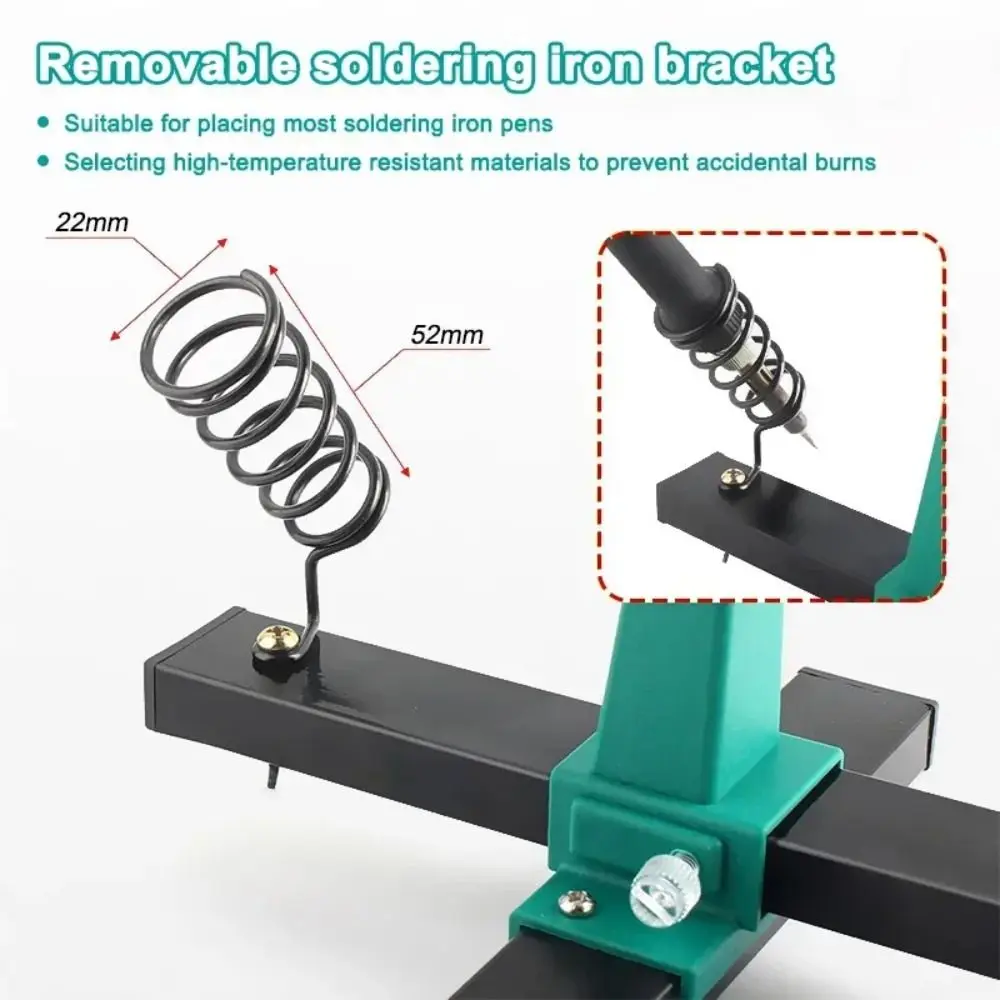 360 Degree Rotation PCB Holder Fastening Clamp Fixing Fixture Circuit Board Holder Adjustable Anti-slip Clamping Kit Soldering