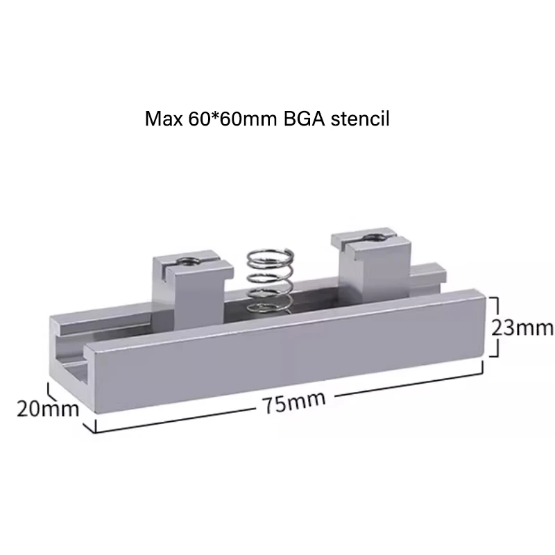 Universal BGA Reballing holde Directly Heating Aluminum alloy reball planting platform adjustable Chip BGA Stencil fixture
