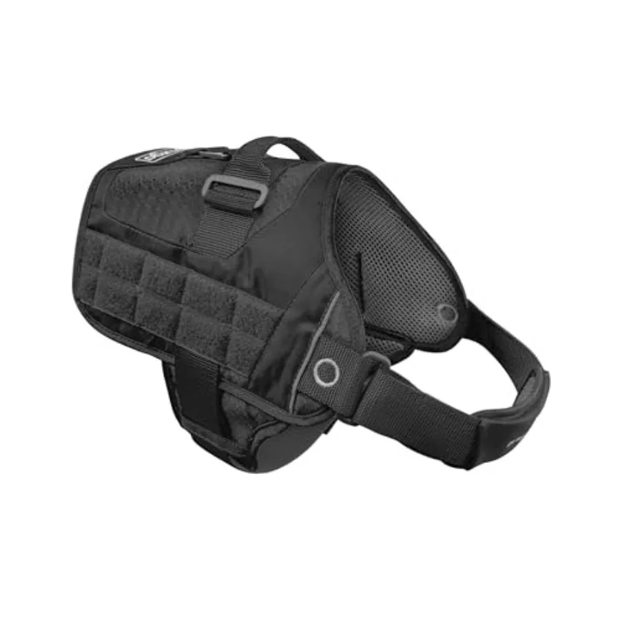 

RSG Dog - Easy On-Off for Quick Outings - Breathable Mesh - MOLLE-Compatible for Clip-On Accessories - Top Handle - Reflective
