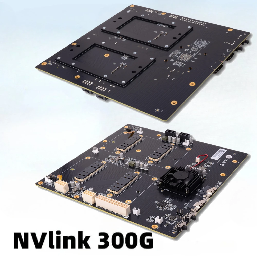 

NVIDIA V100 SXM2 Graphics Card 300G Integrated Nvlink Lite Dual Card Sxm2 Adapter Board Plx8749 Aom-sxmv Simplified AI Computing