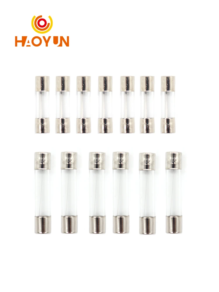 【10PCS】One Sell 5*20mm 6*30mm Fast Blow Glass Tube Fuses 5x20 6x30 mm 250V 0.5 1 2 3 4 5 6 8 10 15 20 25 30 A AMP Fuse