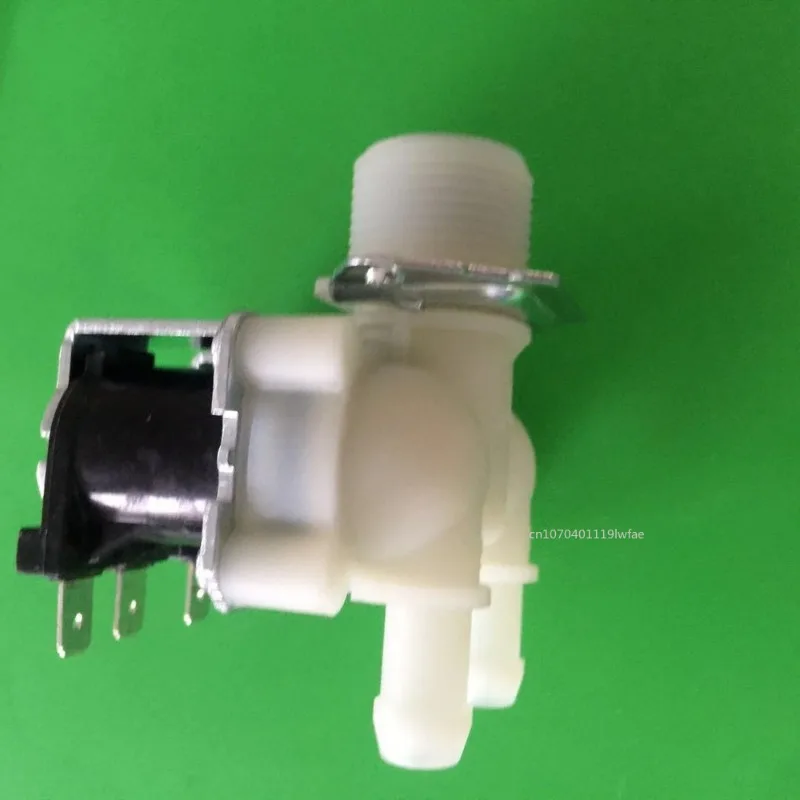 Válvula Solenoide de entrada de agua normalmente cerrada, interruptor de flujo para lavadoras, 1 en 2 salidas, 0,02-0,8 MPa, cc 12V, 24V, CA 110V,