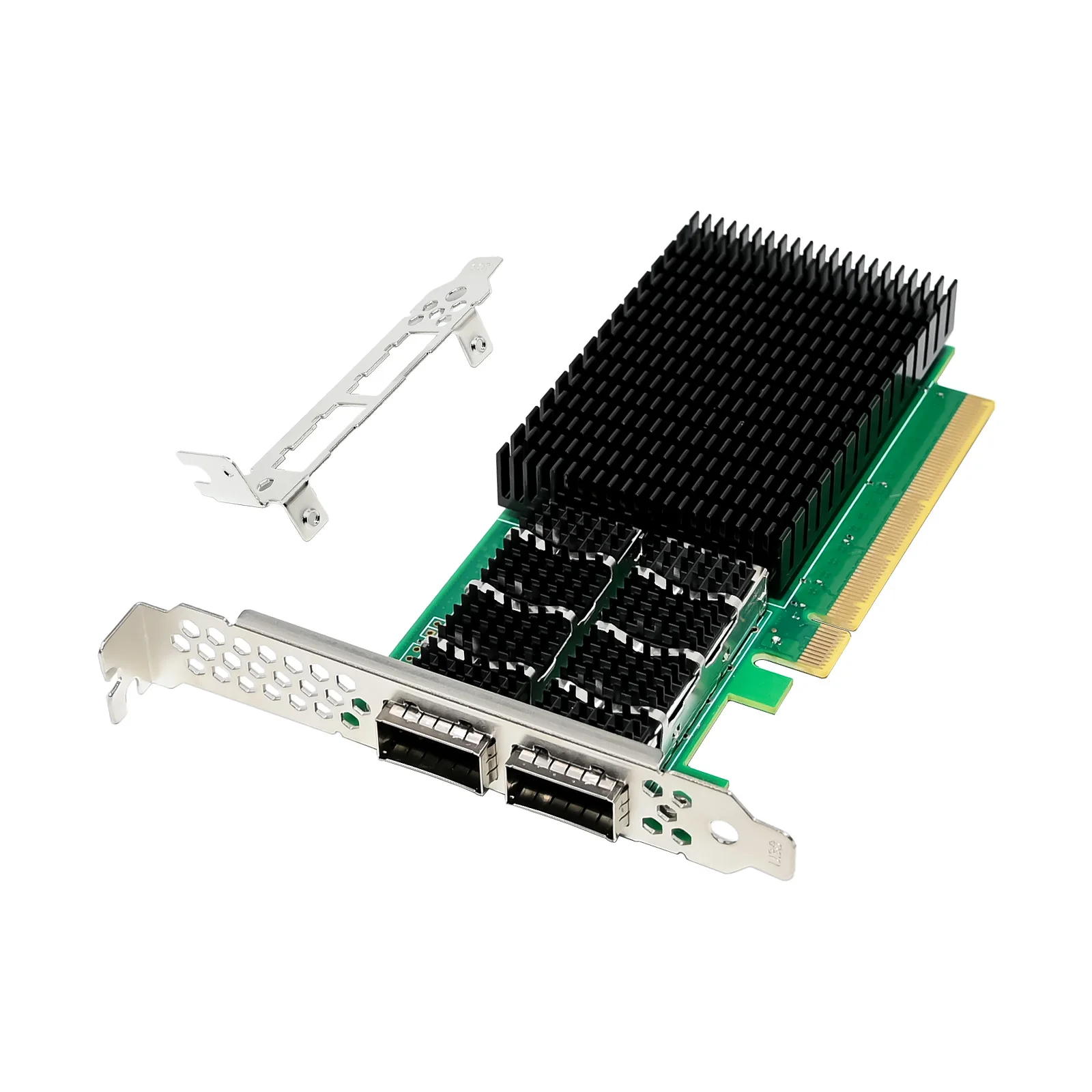 

SUNWEIT PCIe 4.0 X16 Mellanox ConnectX-6 Dual-Port 100G QSFP56 Network Adapter External Wired Product in Stock