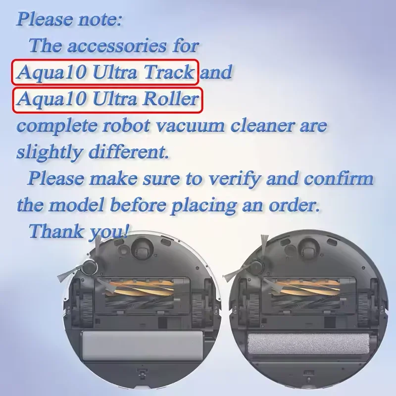 For Dreame Aqua10 Track, Aqua 10 Pro Track, 10 Ultra Track Complete, RLR61CE / RLR81CE Parts Brush Filter Mop Bag Accessories