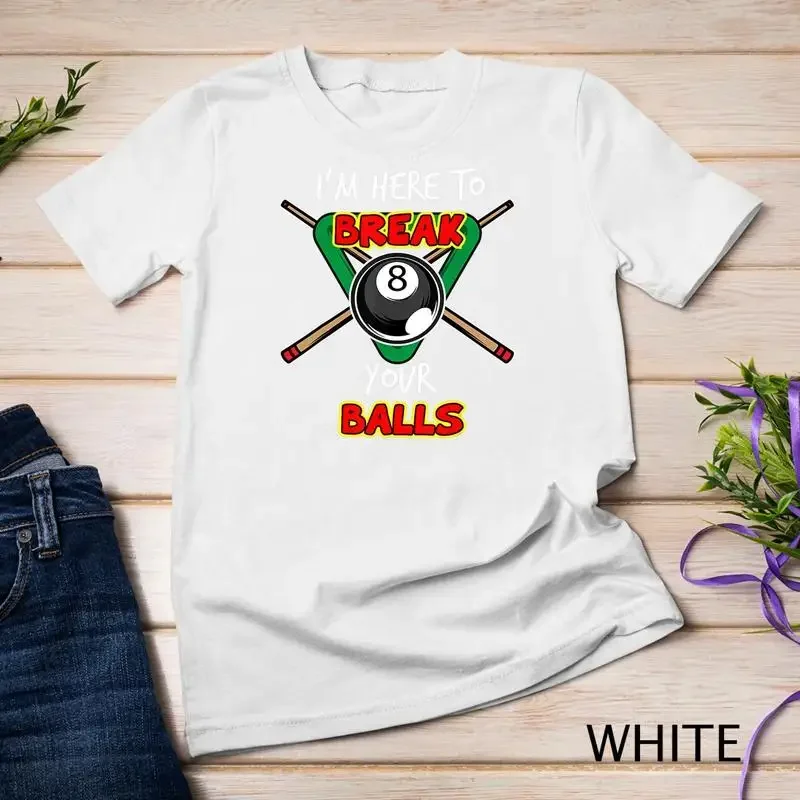 Pool Player 8 Ball Billard Cue Billiard Pool Player 8 Ball Unisex T shirt