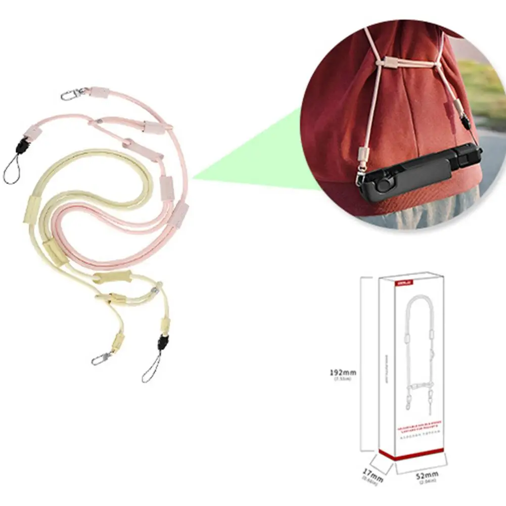 Per DJI Pocket3 Cordino regolabile Action Camera Cordino Palmare PTZ Action Camera Accessori per DJI Pocket3 Cordino