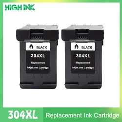 304 Black Replacement Ink Cartridge 304 XL HP304 Compatible for Hp 2600 2620 2630 3720 3721 3723 3730 3732 3752 Printer 304XL