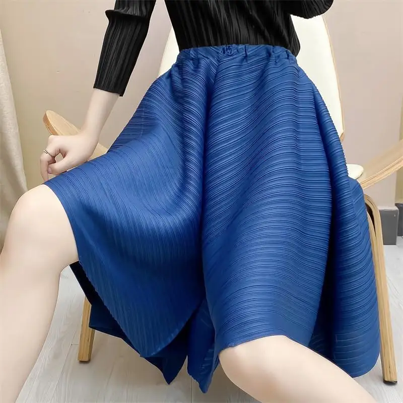 

Summer pants women's pleated wide-leg pants loose pleated pants comfortable casual South East pleated high waist niche