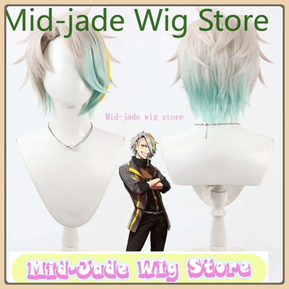 

Mid-jade Wig Store VTuber Meika Utatane Cosplay Wig Halloween Anime Game Role Playing Synthetic Hair Clothing Props