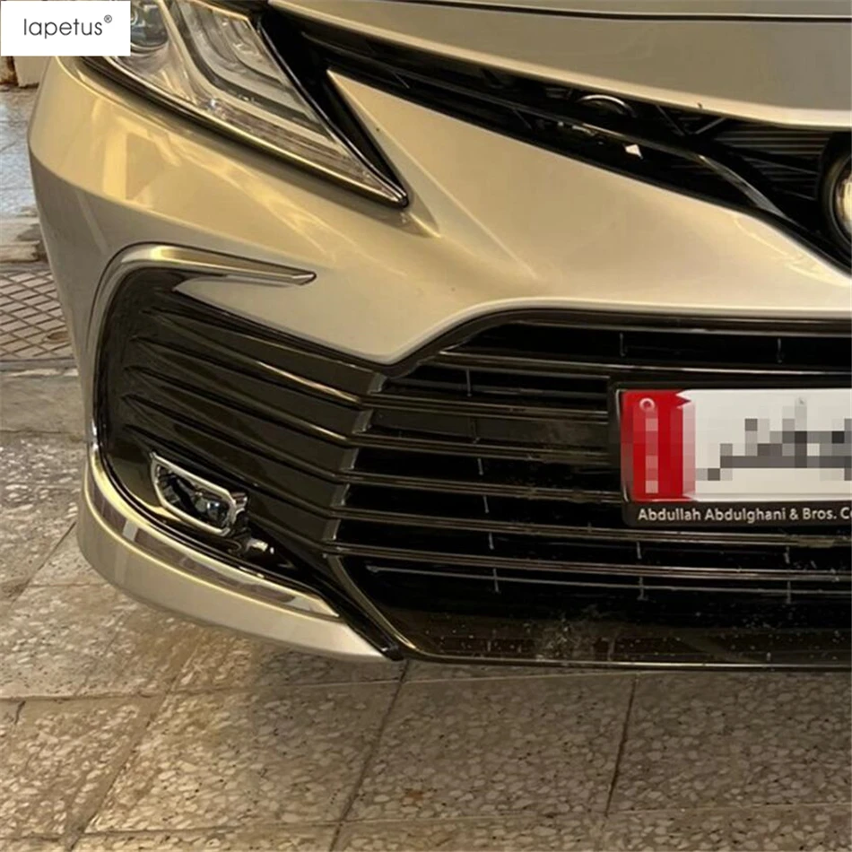 

Передний бампер, противотуманные фары, лампы, декоративная рамка, накладка для Toyota Camry XV70 2021 2022 2023, ABS Chrome, аксессуары, внешние