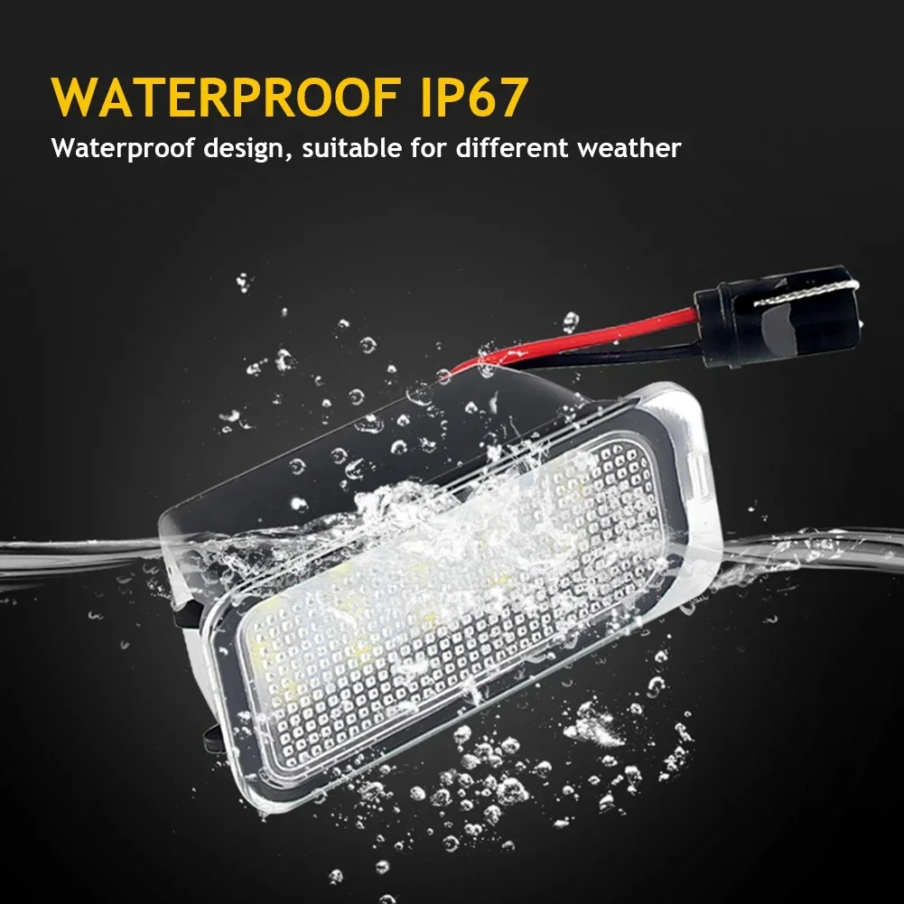 1/2 قطعة Canbus LED رقم لوحة ترخيص ضوء مصباح لفورد إسكيب اكسبلورر رينجر C-MAX S-MAX B-Max التركيز فييستا كوغا مونديو