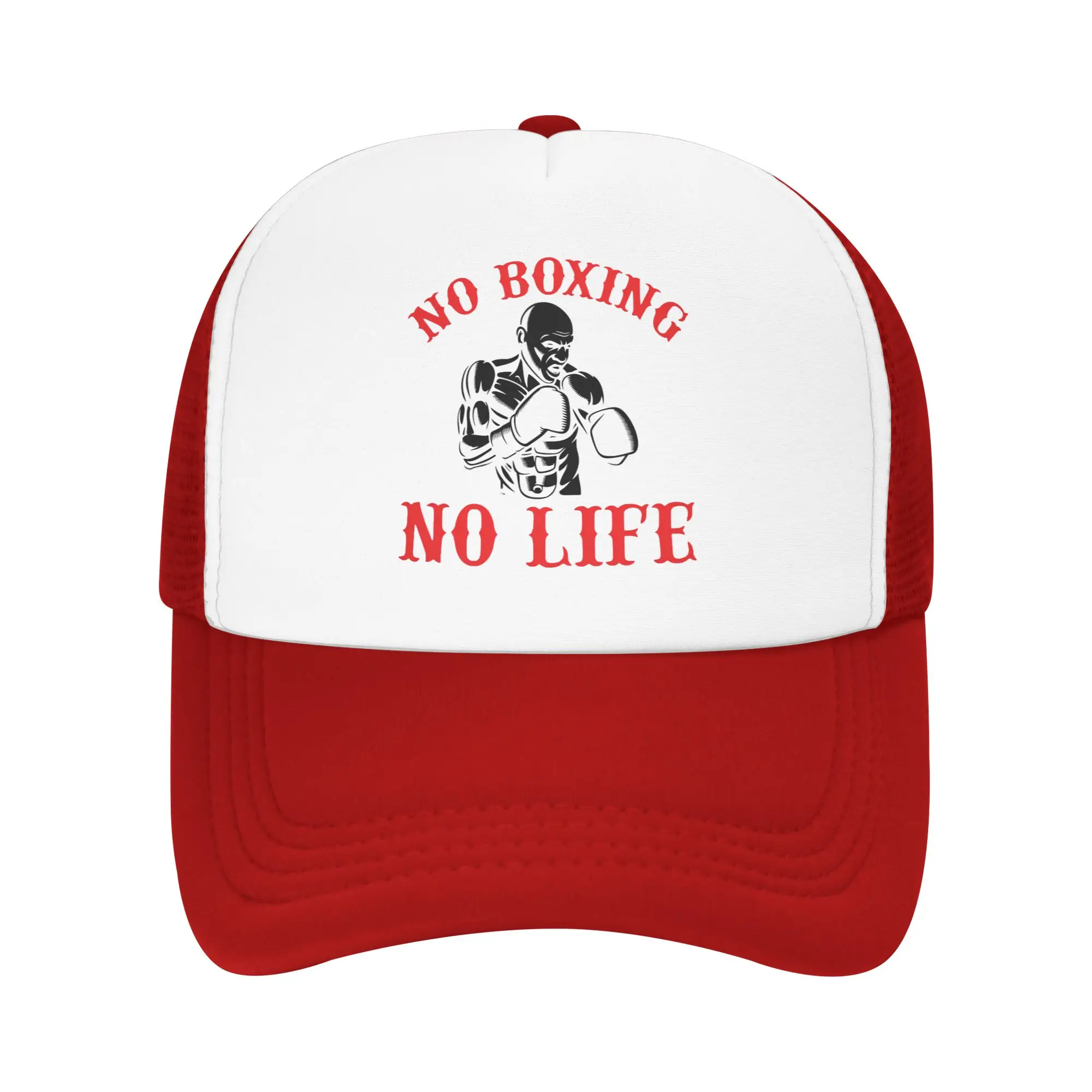 No Boxing No Life Trucker Hat for Men Women Adjustable Unisex Boxers Marital Arts Baseball Cap Hip Hop Dad Hat