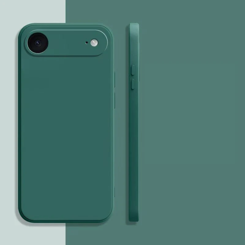 حافظة سيليكون سائلة مربعة فاخرة لهاتف آيفون حافظة هوائية لهاتف آيفون 17 غطاء هوائي آيفون 17 كاميرا هوائية حافظة هاتف واقية