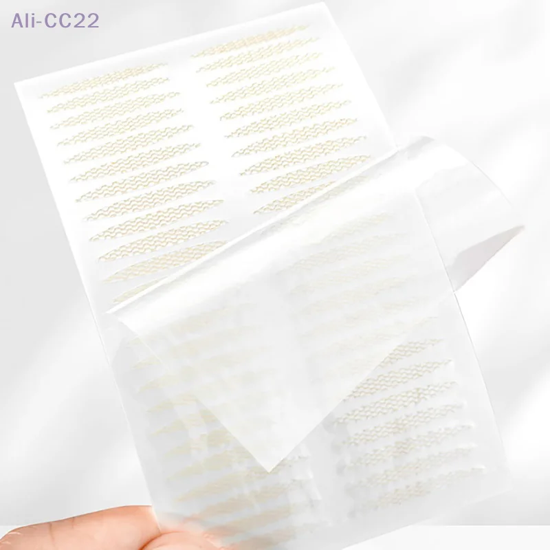 1 Set Invisible Eyelid Stickers With Y Fork,Clip,Bottle Lace Eye Lift Strips Double Eyelid Tape Adhesive Stickers Makeup Tools