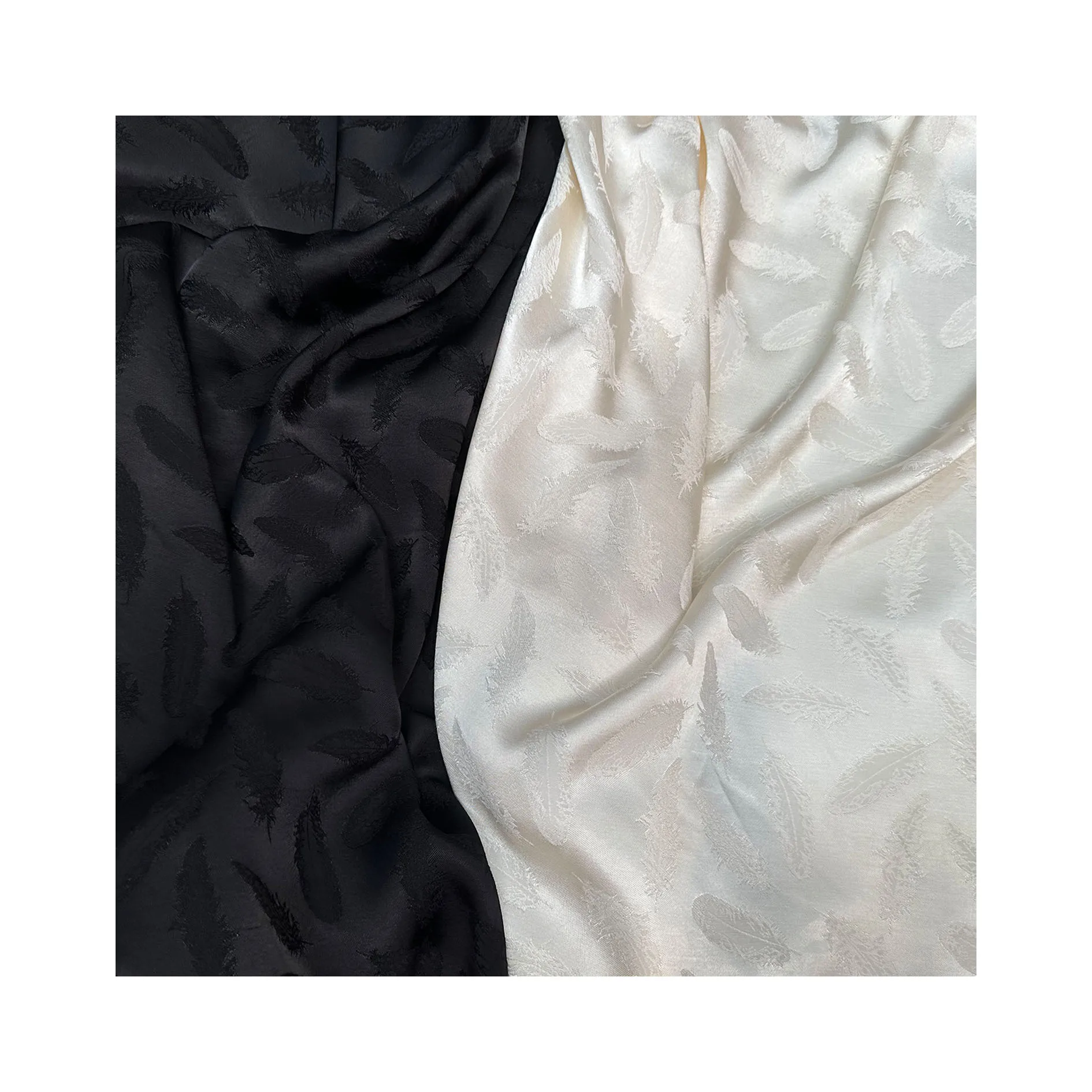 Nuovo tessuto jacquard con piume di rayon Abito camicia stile nazionale primaverile e autunnale Cheongsam Hanfu