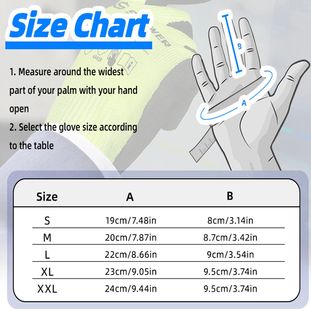Cut Resistant Work Gloves ANSI A6 Cut Proof Glove Touchscreen, Working Gloves for Men and Women Used for Woodworking, Glass Cutt