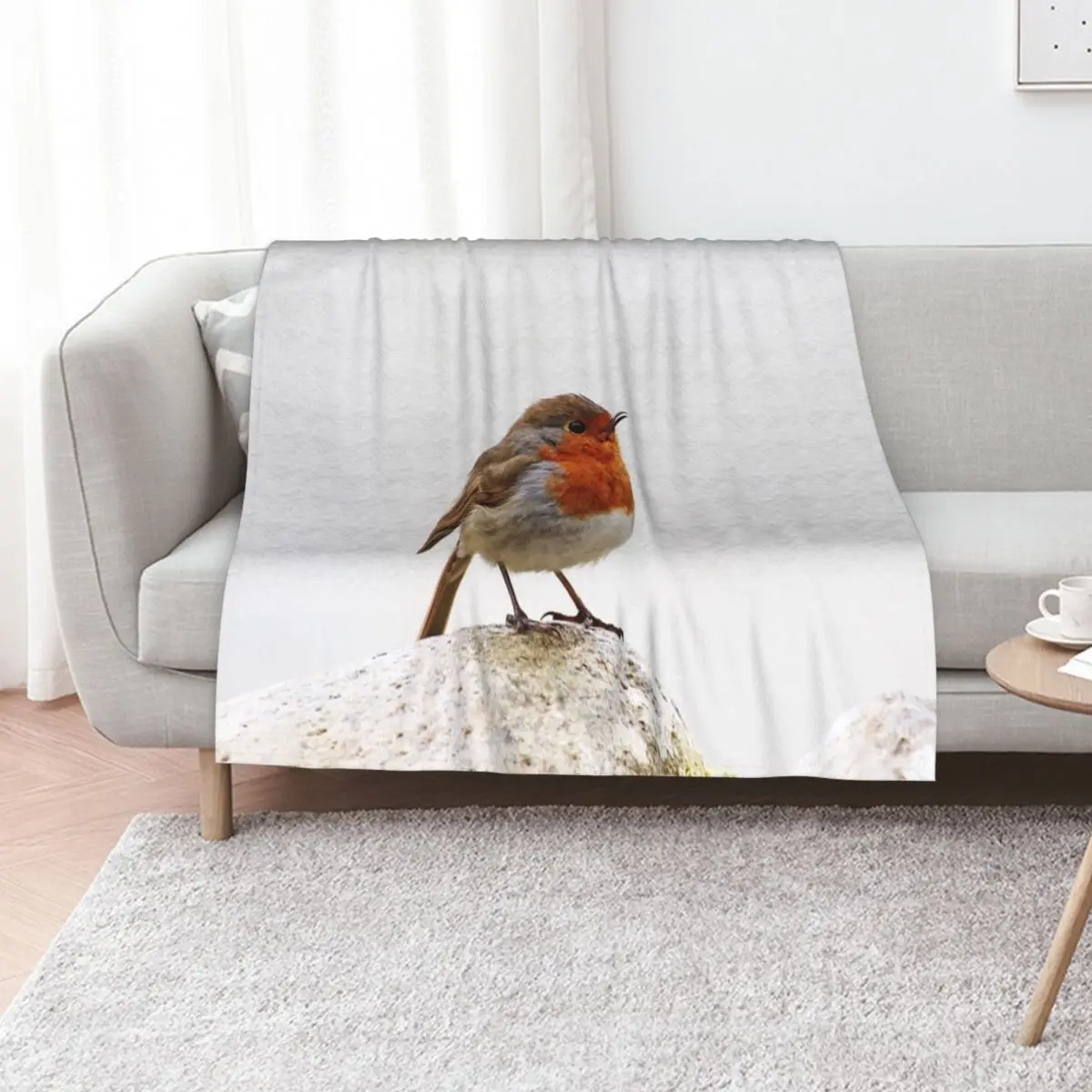 when the red red robin Throw Blanket Sofa Single Decorative Sofas Soft Loose Soft Big Blankets